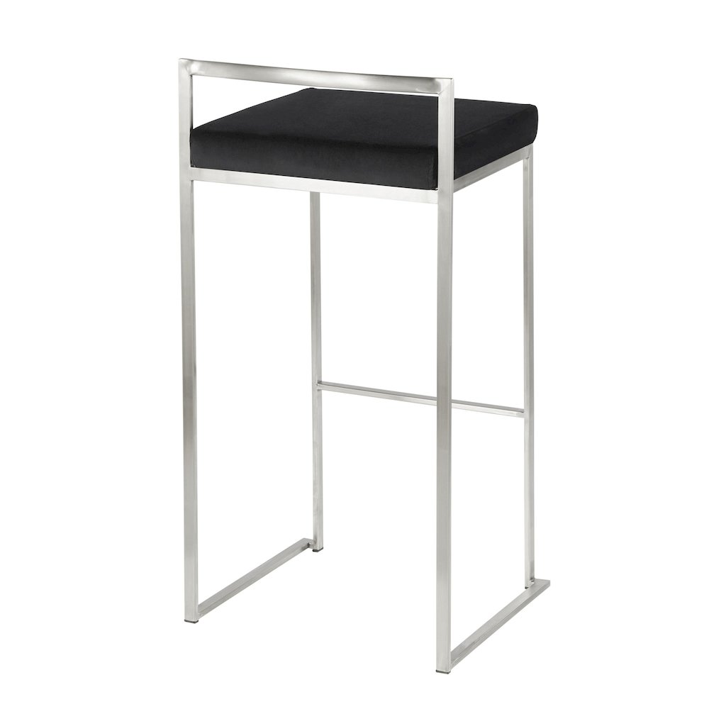 Fuji Stacker 30" Fixed-Height Barstool - Set of 3. Picture 4
