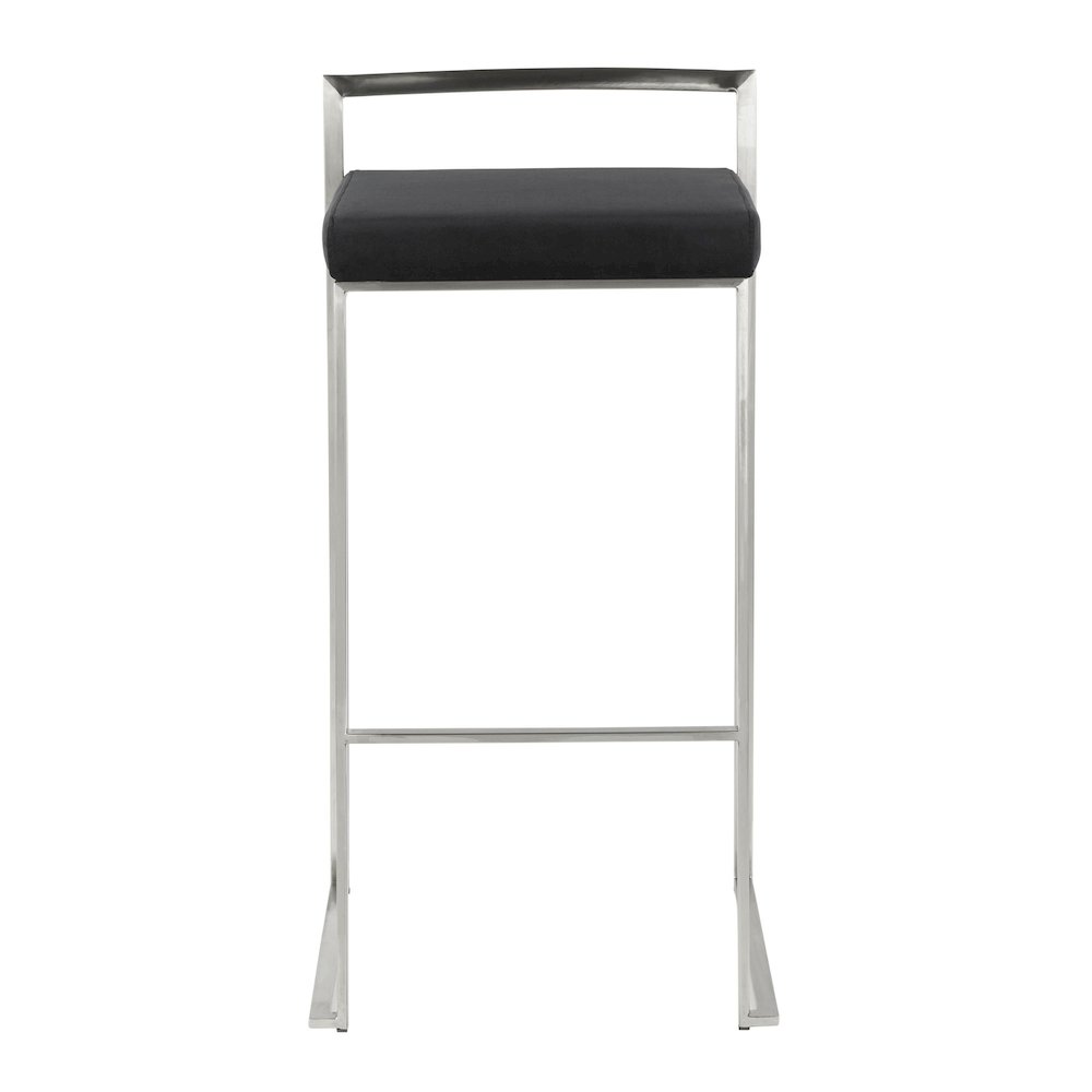 Fuji Stacker 30" Fixed-Height Barstool - Set of 3. Picture 6