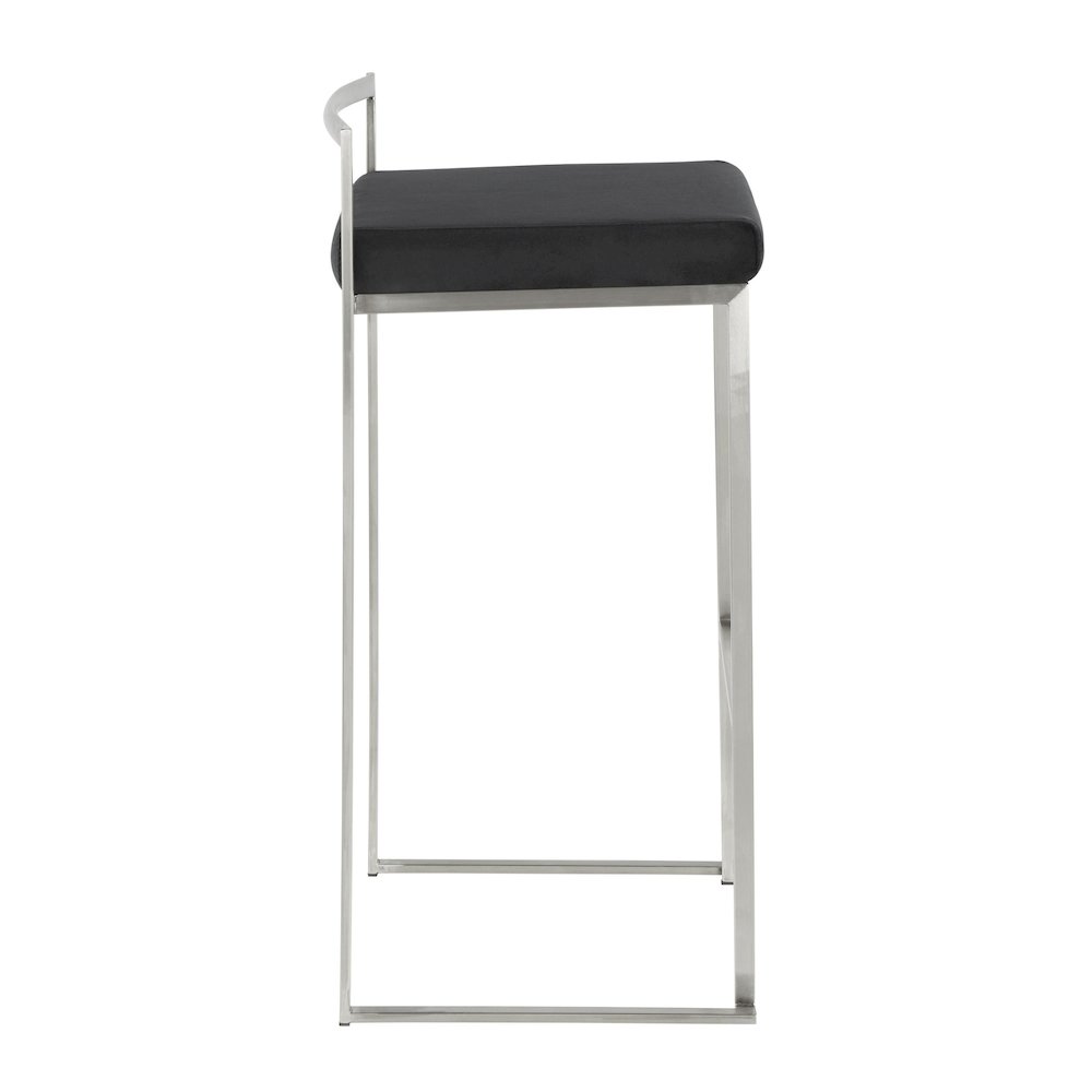 Fuji Stacker 30" Fixed-Height Barstool - Set of 3. Picture 3