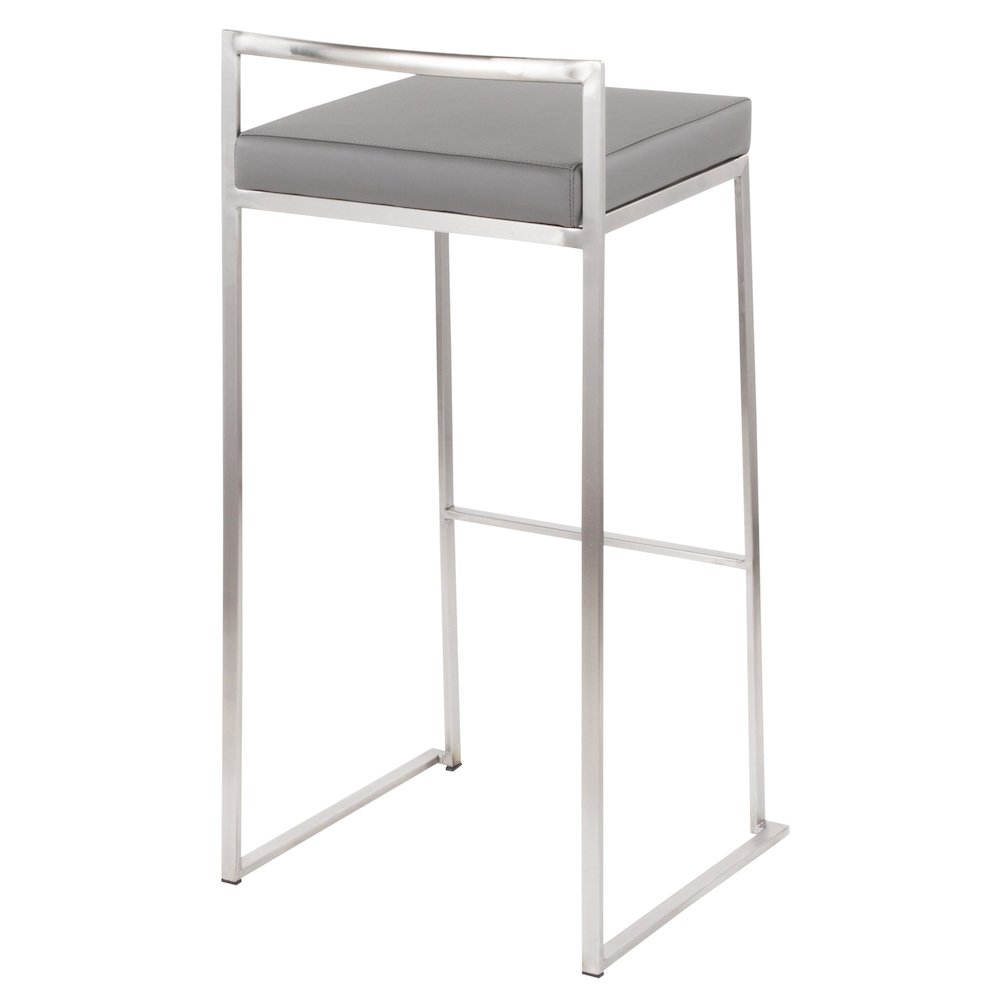 Fuji Stacker 30" Fixed-Height Barstool - Set of 3. Picture 4