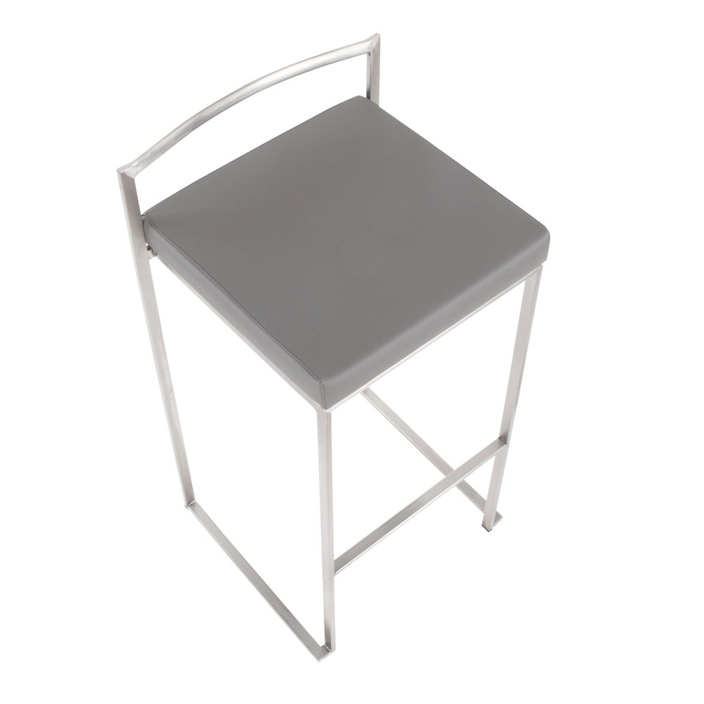 Fuji Stacker 30" Fixed-Height Barstool - Set of 3. Picture 7