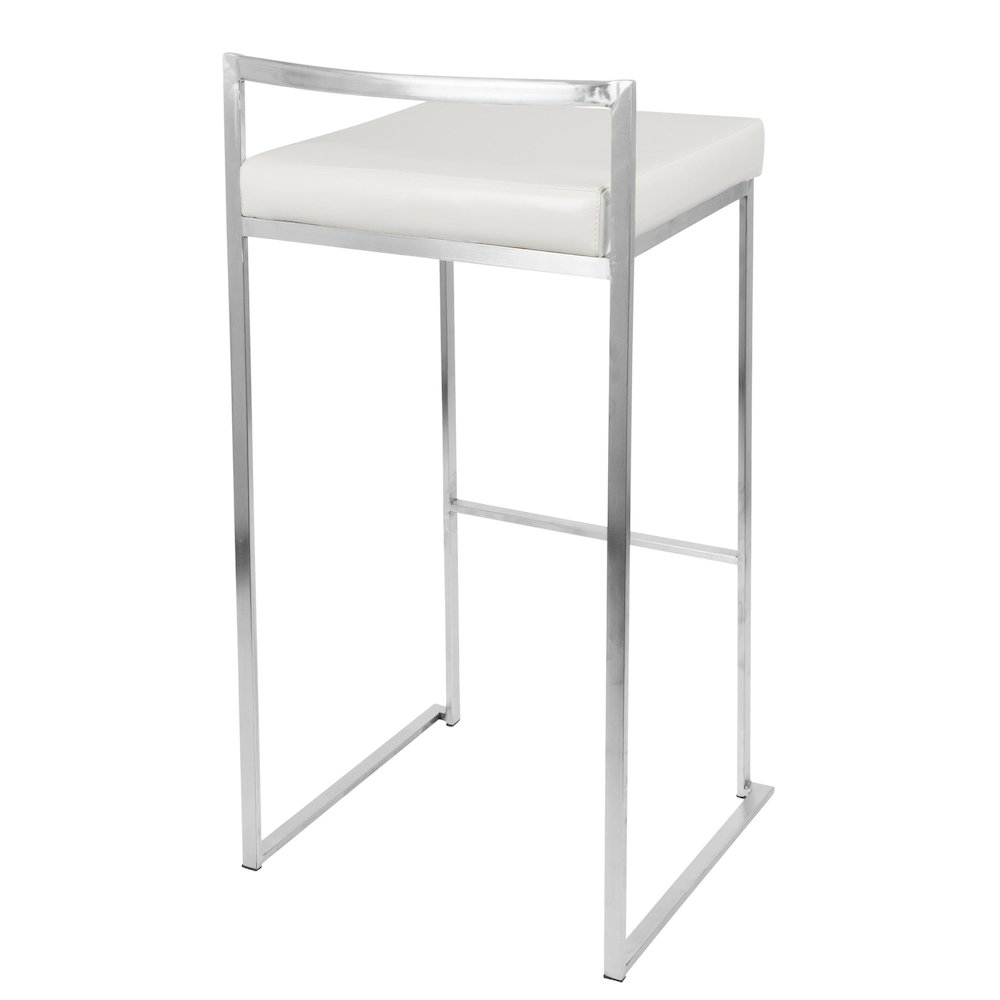 Fuji Stacker 30" Fixed-Height Barstool - Set of 3. Picture 4