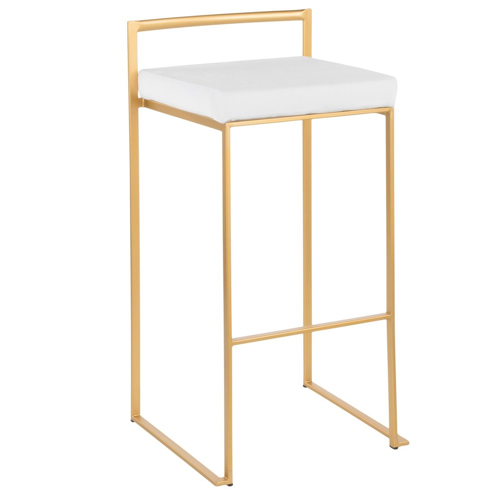 Fuji Stacker 30" Fixed-Height Barstool - Set of 3. Picture 2
