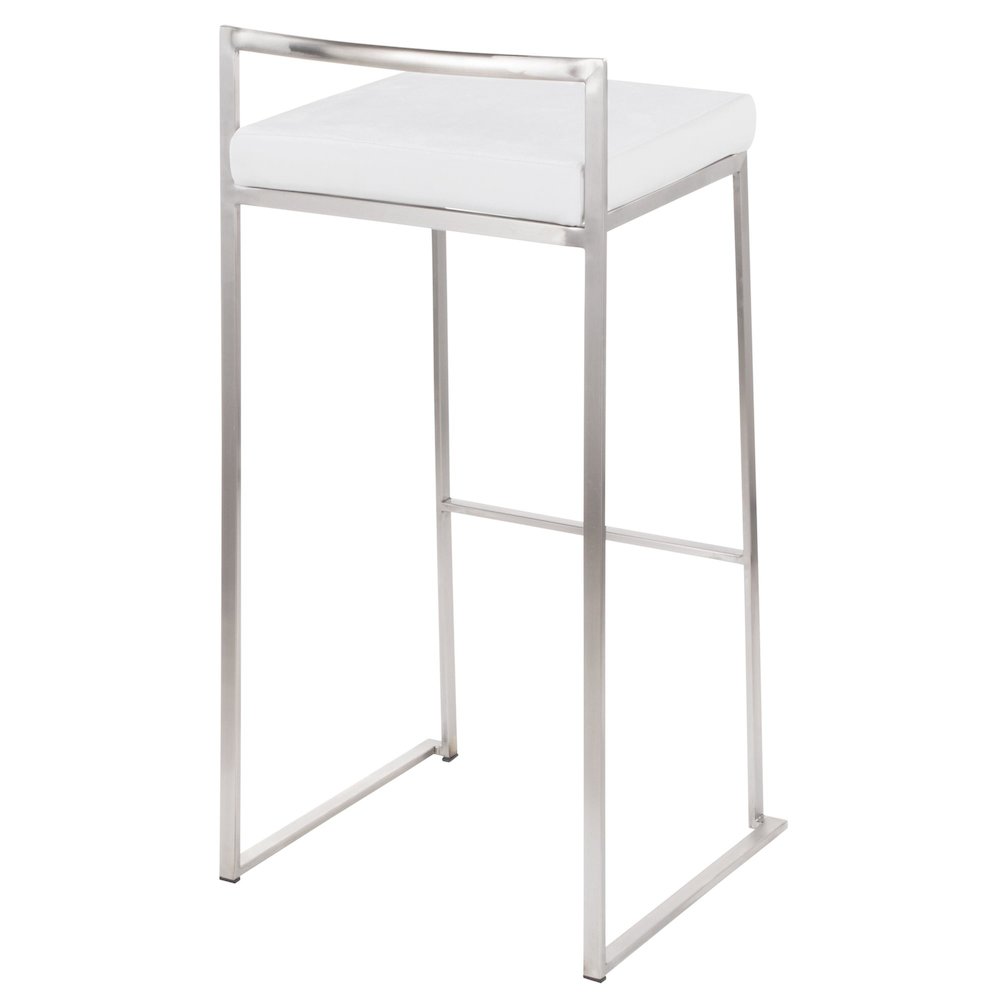 Fuji Stacker 30" Fixed-Height Barstool - Set of 3. Picture 4