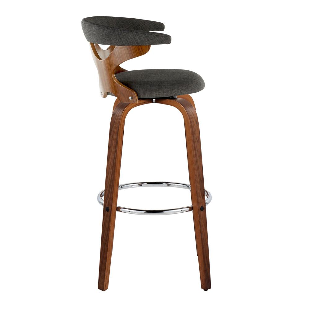 Grey Gardenia 30" Fixed-Height Barstool - Set of 2. Picture 3