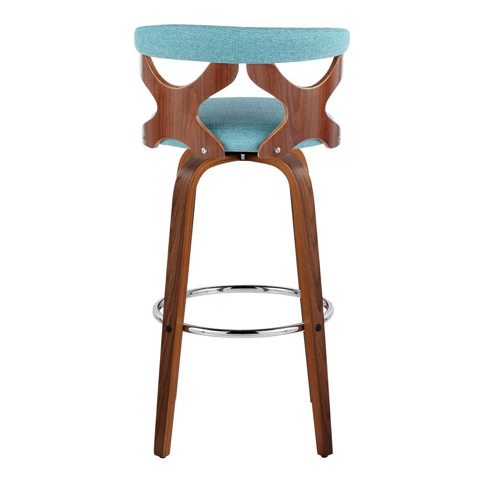 Silver Gardenia 30" Fixed-Height Barstool - Set of 2. Picture 5