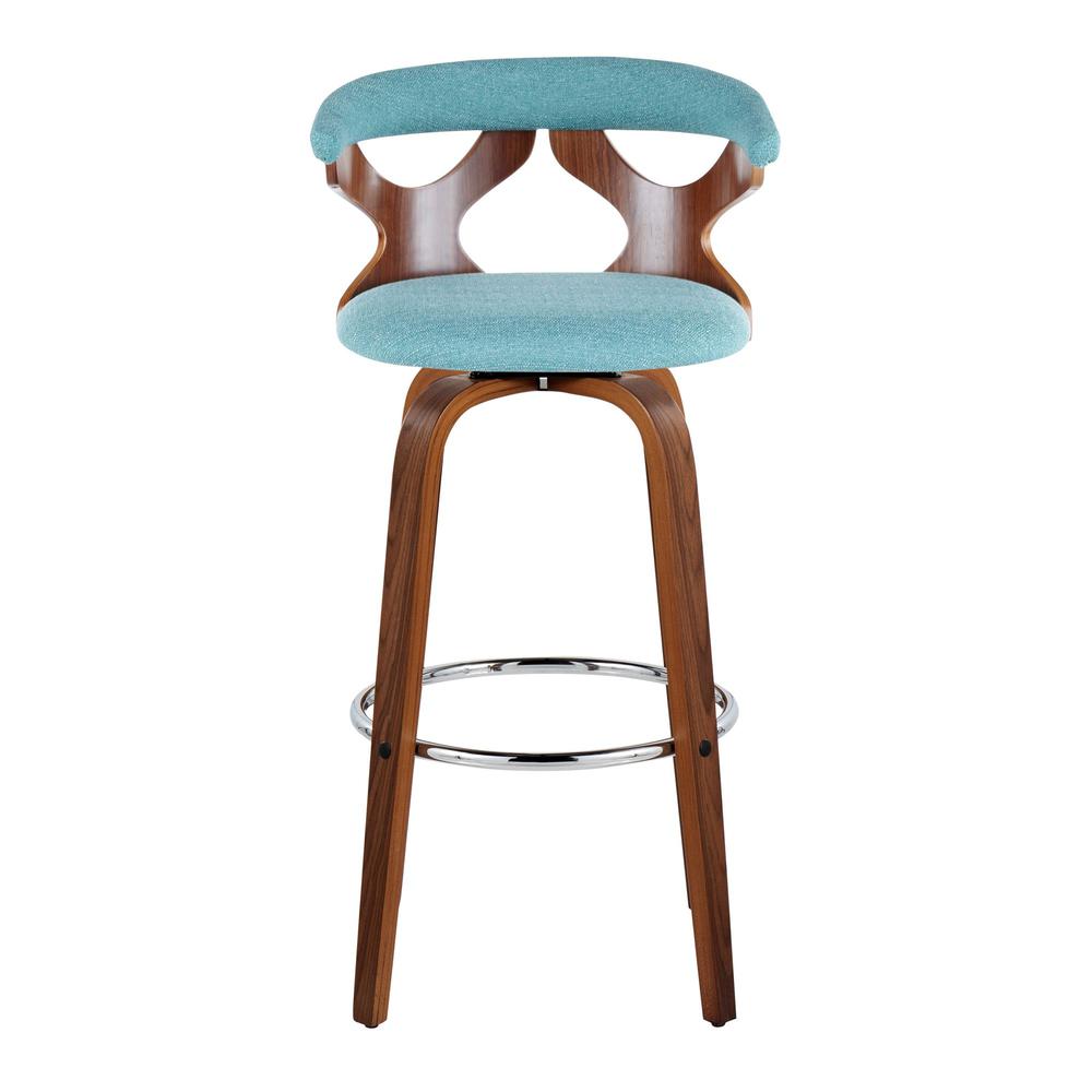 Silver Gardenia 30" Fixed-Height Barstool - Set of 2. Picture 6