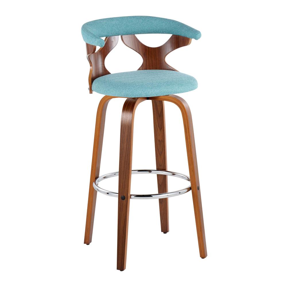 Silver Gardenia 30" Fixed-Height Barstool - Set of 2. Picture 2