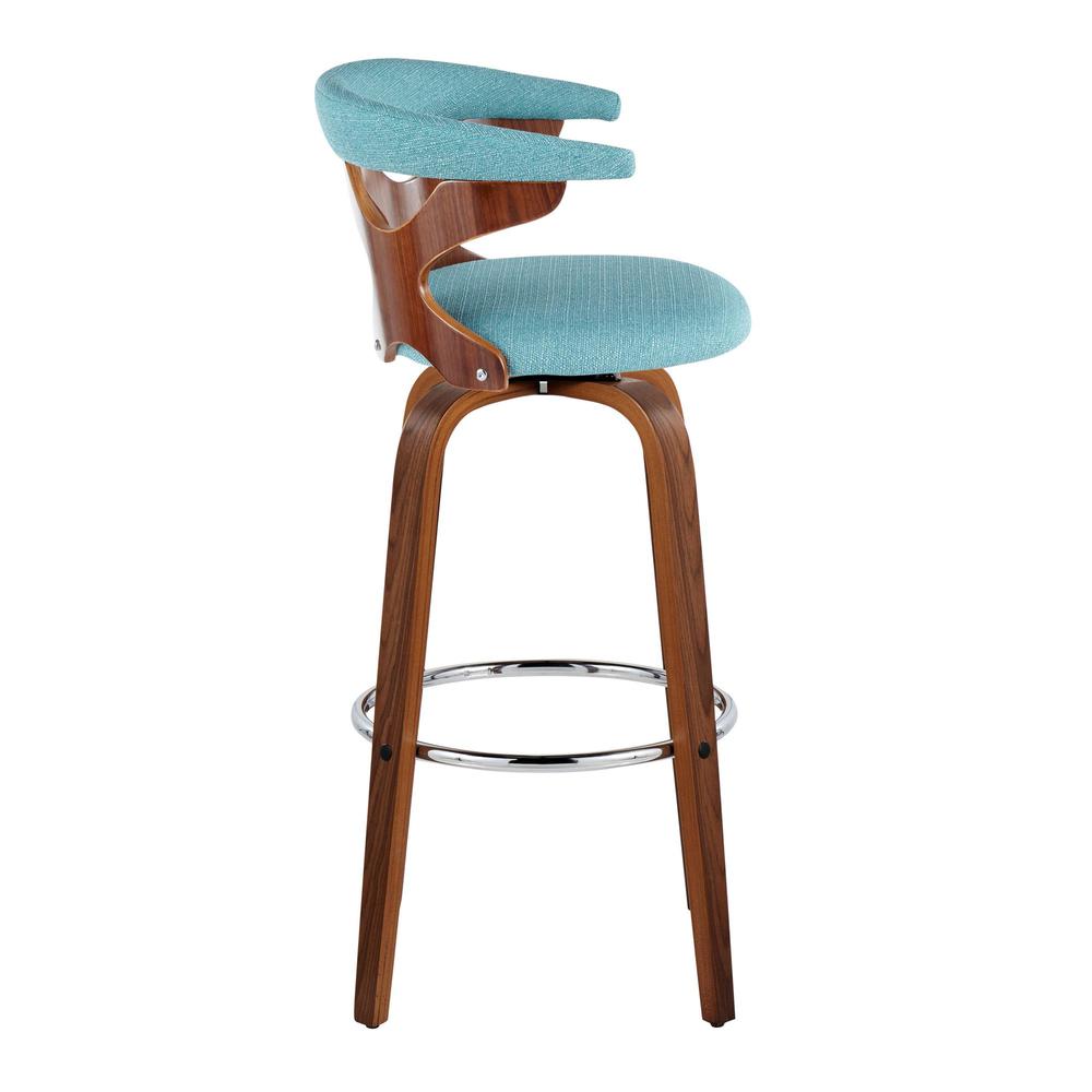 Silver Gardenia 30" Fixed-Height Barstool - Set of 2. Picture 3