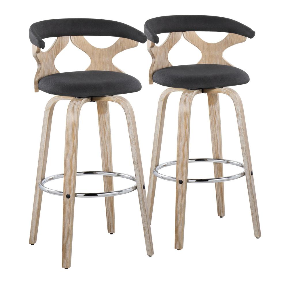 Multi Gardenia 30" Fixed-Height Barstool - Set of 2. Picture 1
