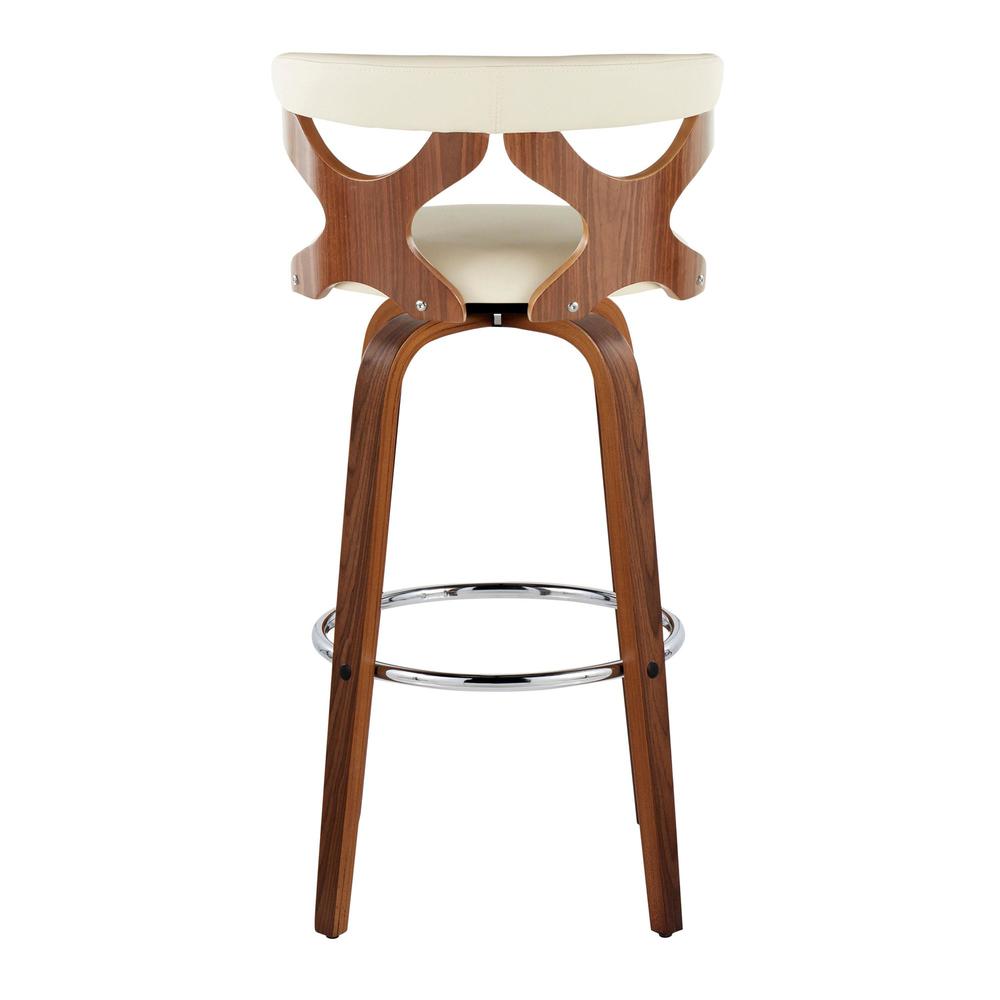 Brown Gardenia 30" Fixed-Height Barstool - Set of 2. Picture 5