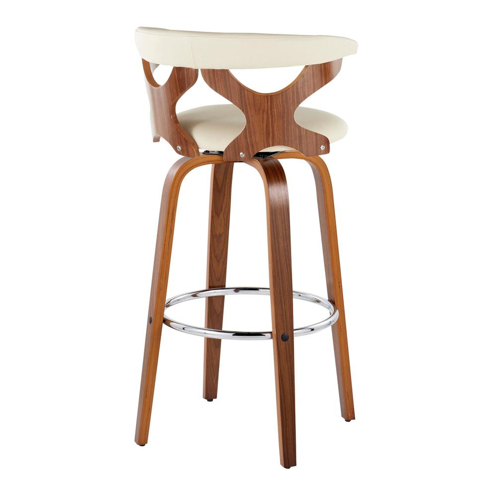 Brown Gardenia 30" Fixed-Height Barstool - Set of 2. Picture 4