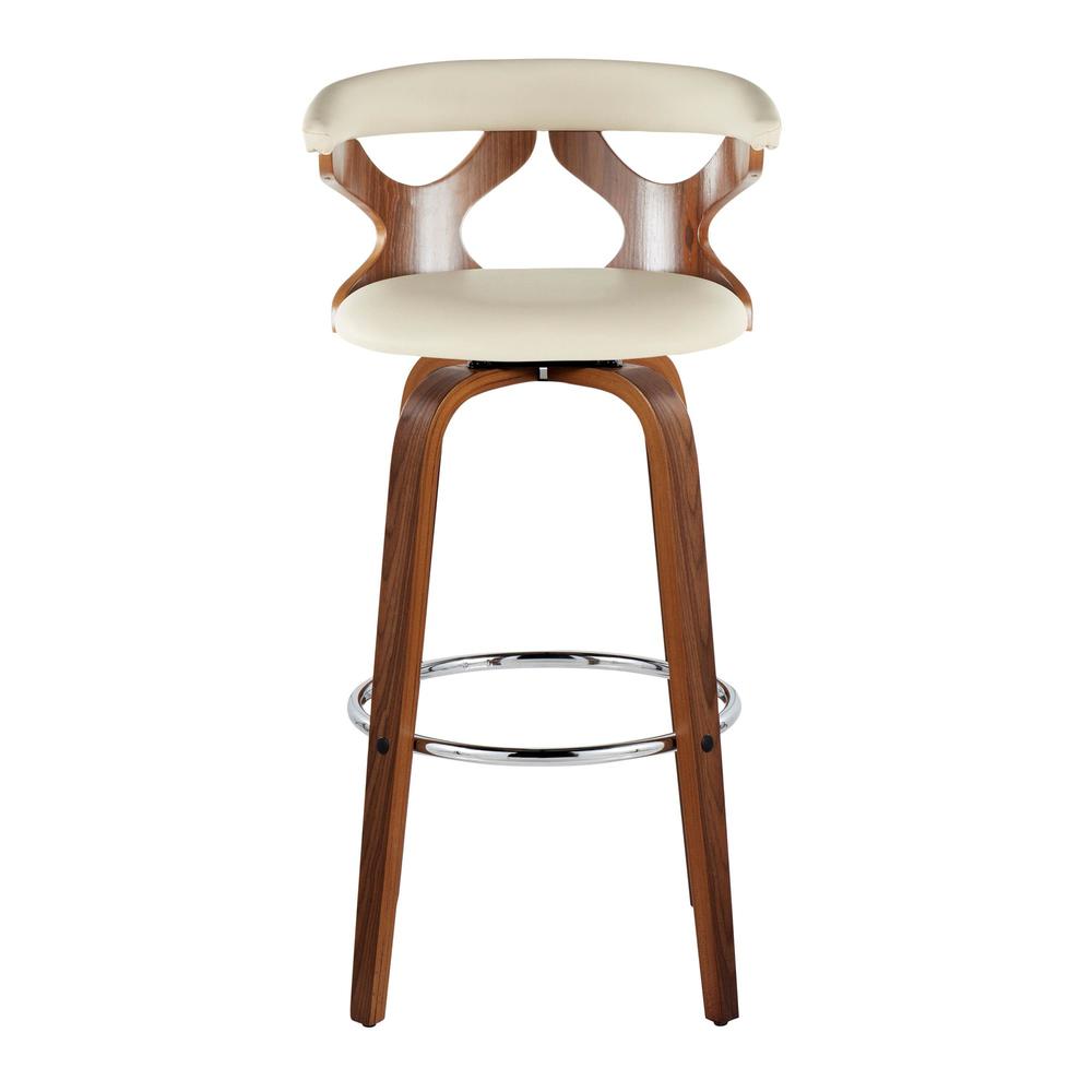 Brown Gardenia 30" Fixed-Height Barstool - Set of 2. Picture 6