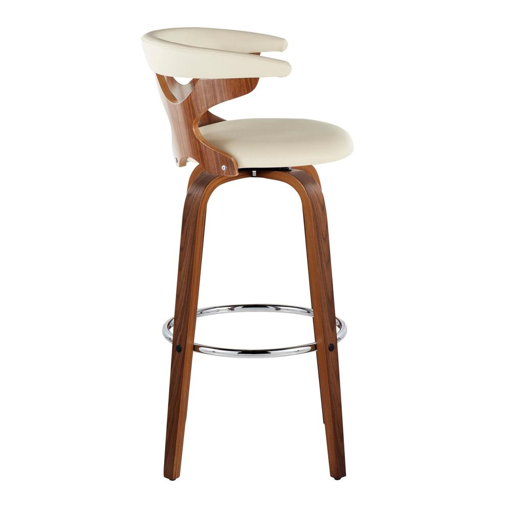 Brown Gardenia 30" Fixed-Height Barstool - Set of 2. Picture 3