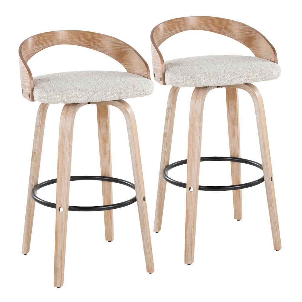Grotto 30" Fixed-Height Barstool - Set of 2. Picture 1