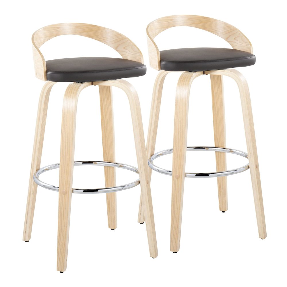 Grotto 30" Fixed-Height Barstool - Set of 2. Picture 1