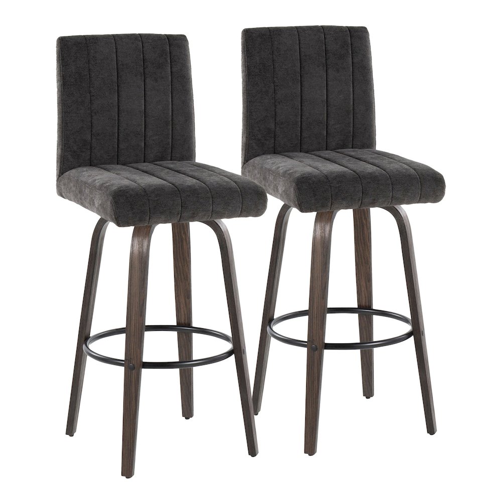 Hank 30" Fixed-Height Barstool - Set of  2. Picture 1