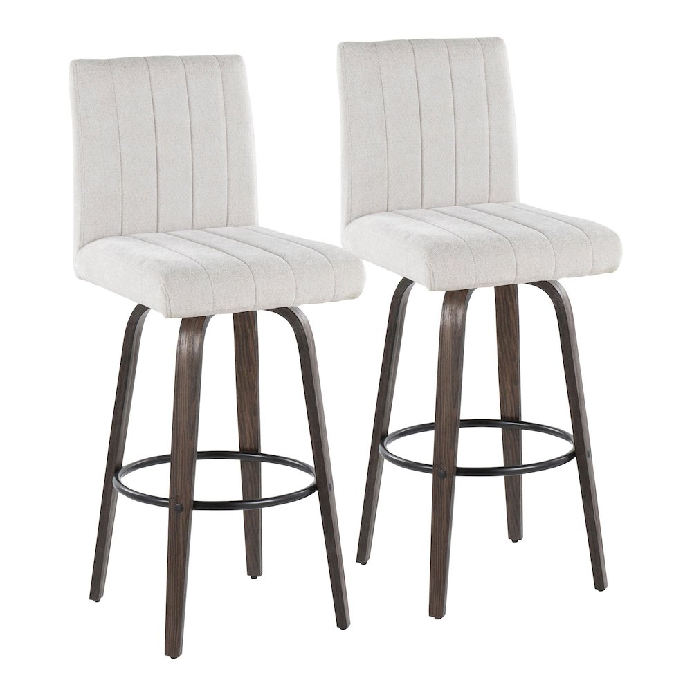 Hank 30" Fixed-Height Barstool - Set of  2. Picture 1