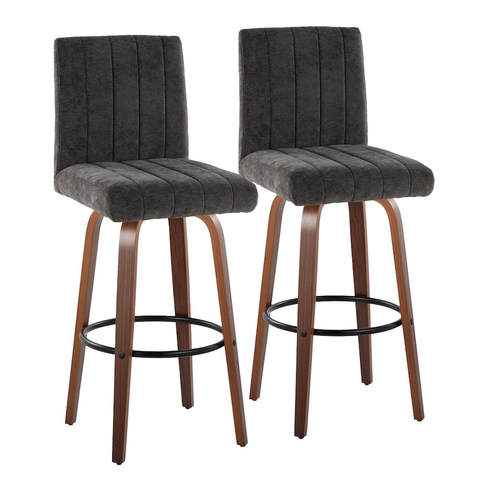 Hank 30" Fixed-Height Barstool - Set of  2. Picture 1