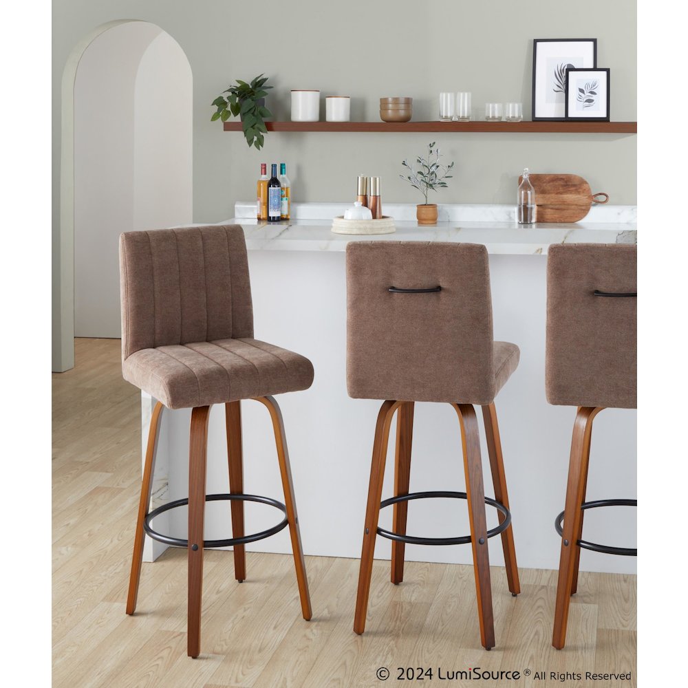 Hank 30" Fixed-Height Barstool - Set of  2. Picture 7