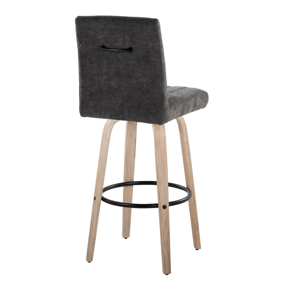 Hank 30" Fixed-Height Barstool - Set of  2. Picture 4