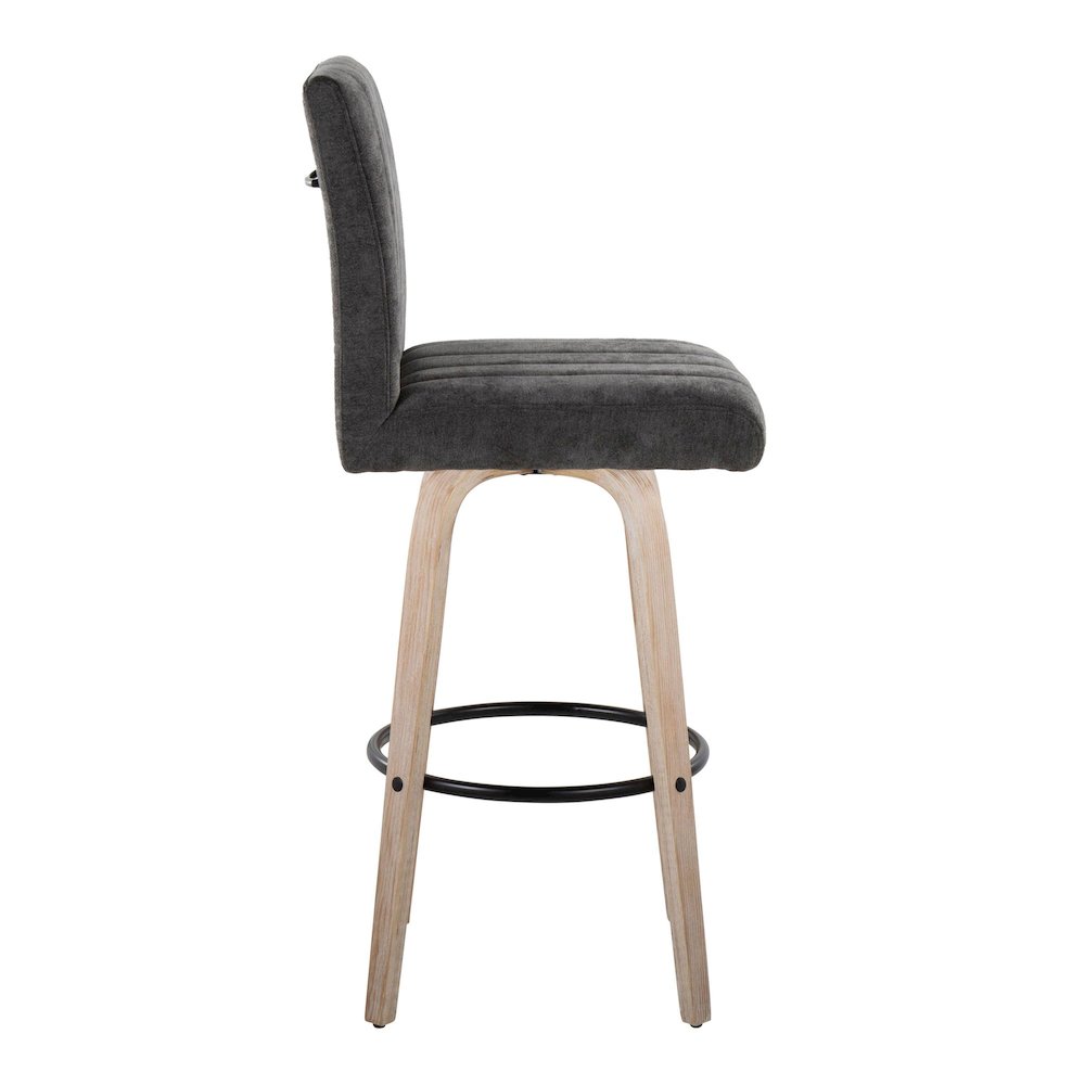 Hank 30" Fixed-Height Barstool - Set of  2. Picture 3