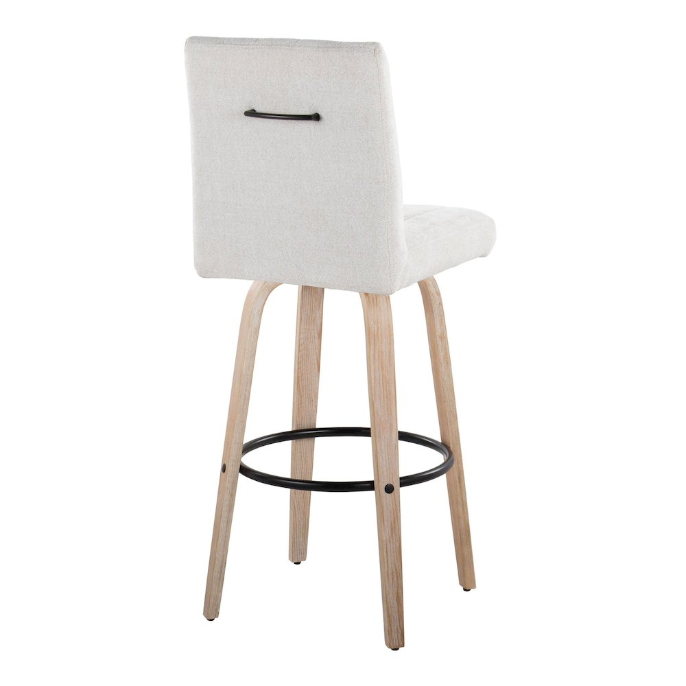 Hank 30" Fixed-Height Barstool - Set of  2. Picture 4