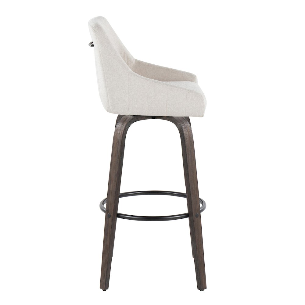Hannah 30" Fixed-Height Barstool - Set of 2. Picture 3