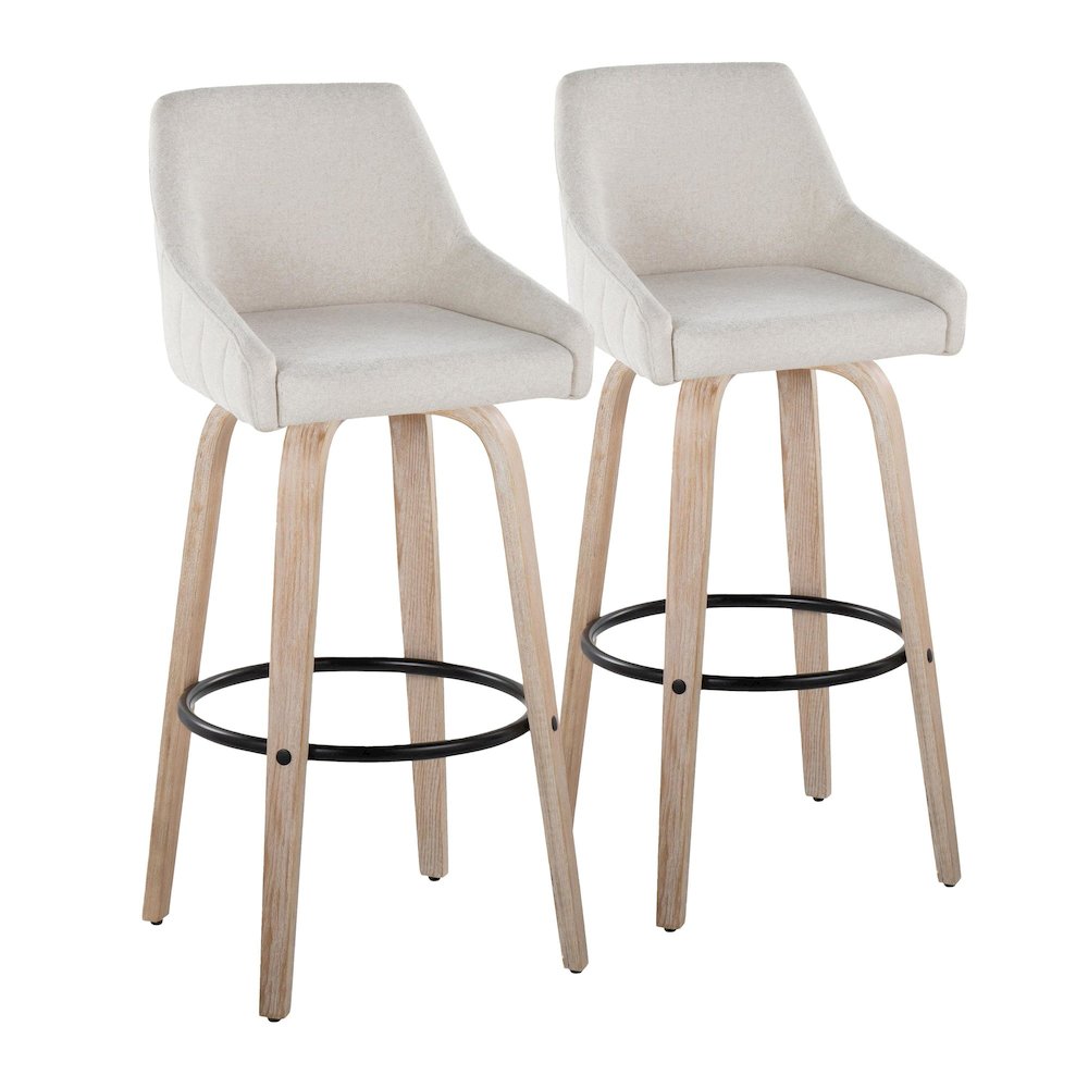 Hannah 30" Fixed-Height Barstool - Set of 2. Picture 1