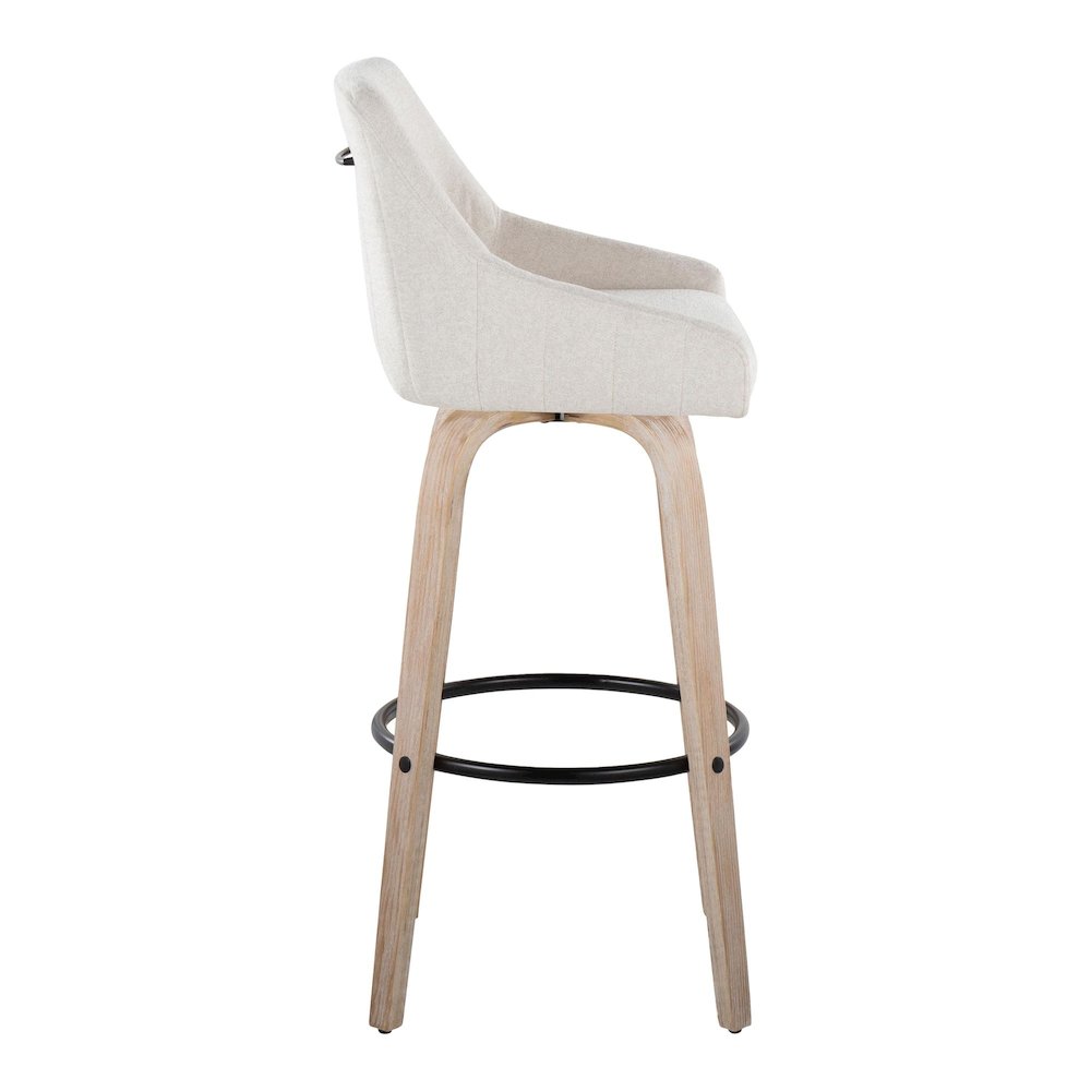 Hannah 30" Fixed-Height Barstool - Set of 2. Picture 3