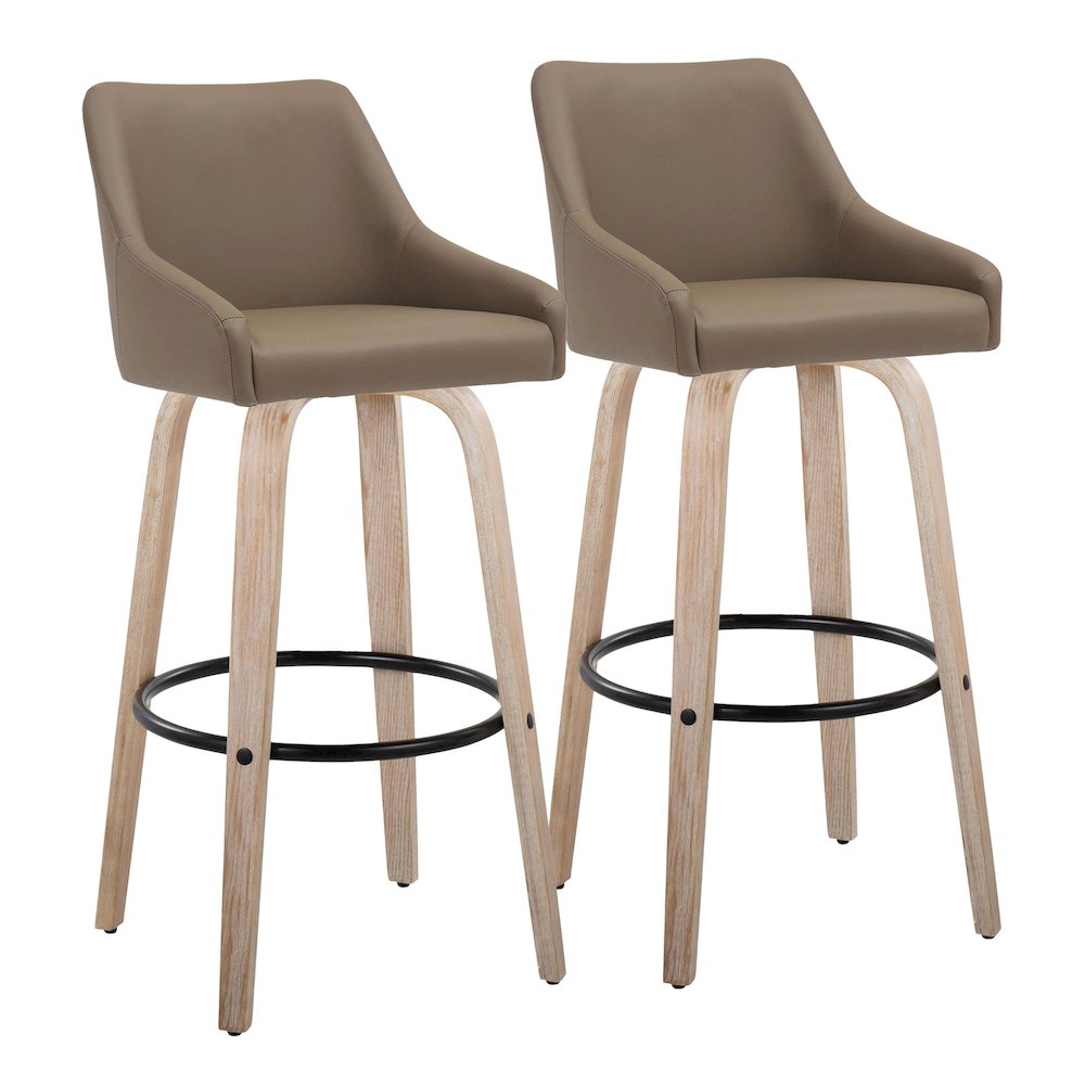 Hannah 30" Fixed-Height Barstool - Set of 2. Picture 1