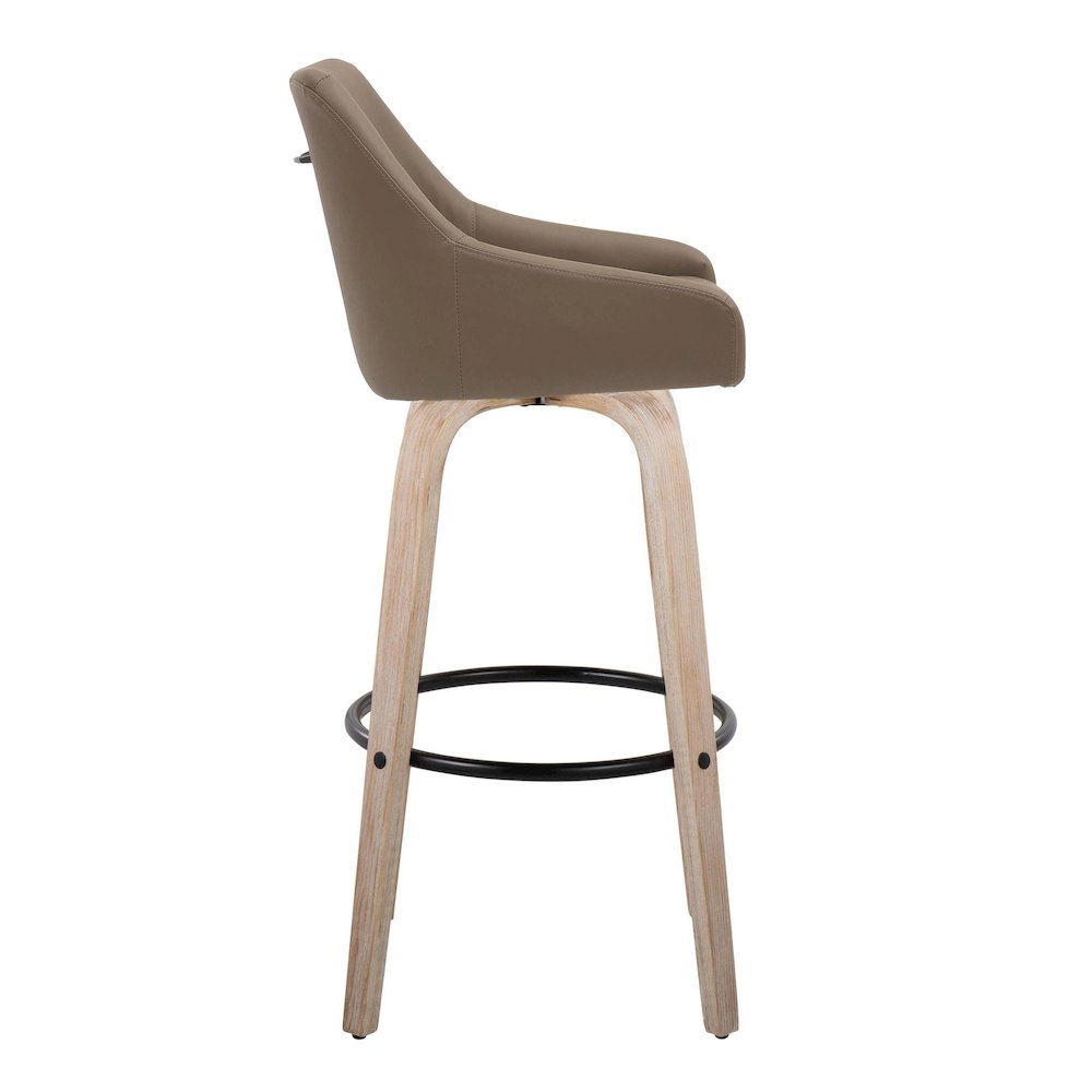 Hannah 30" Fixed-Height Barstool - Set of 2. Picture 3