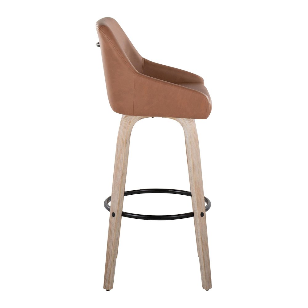Hannah 30" Fixed-Height Barstool - Set of 2. Picture 3