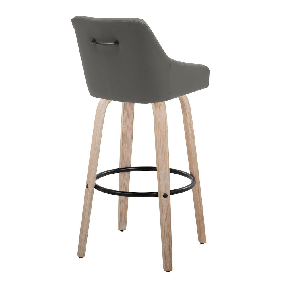 Hannah 30" Fixed-Height Barstool - Set of 2. Picture 4