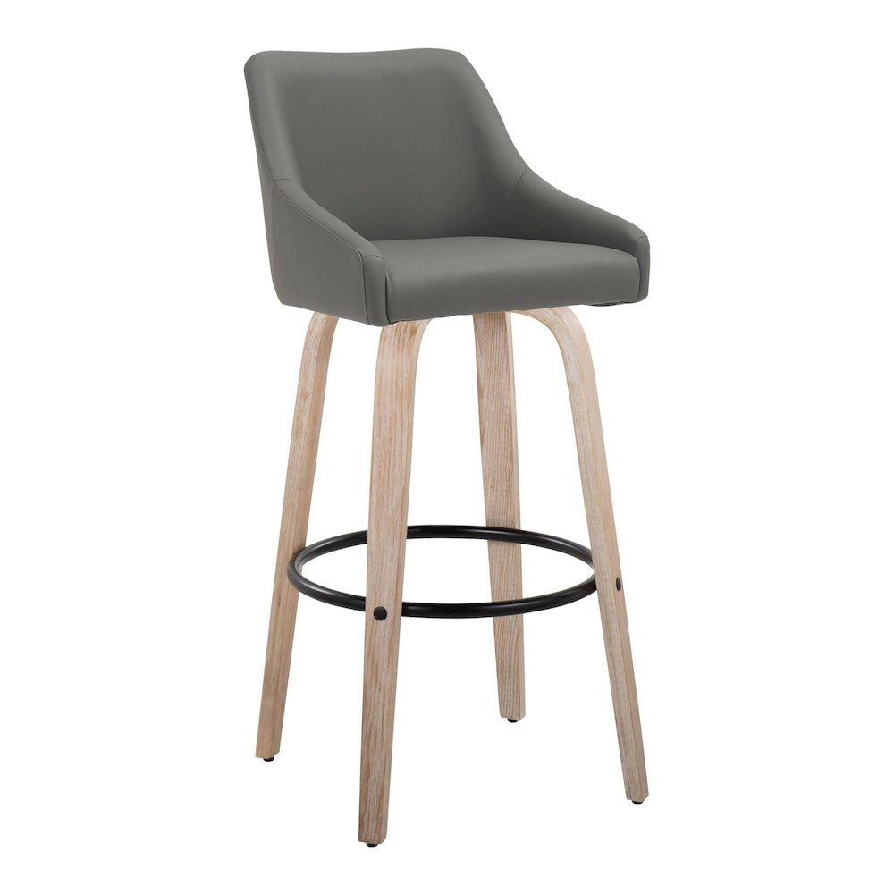 Hannah 30" Fixed-Height Barstool - Set of 2. Picture 2