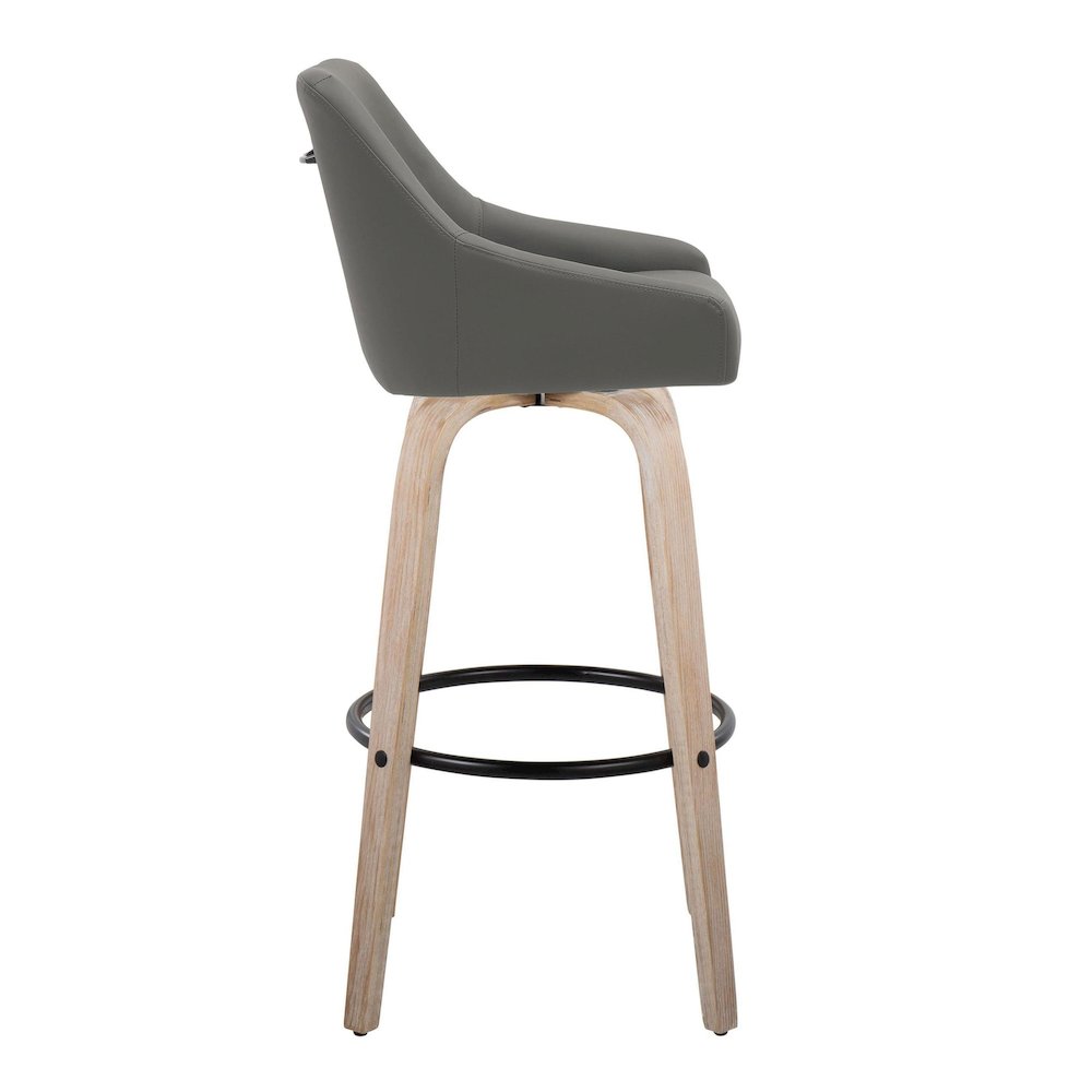 Hannah 30" Fixed-Height Barstool - Set of 2. Picture 3