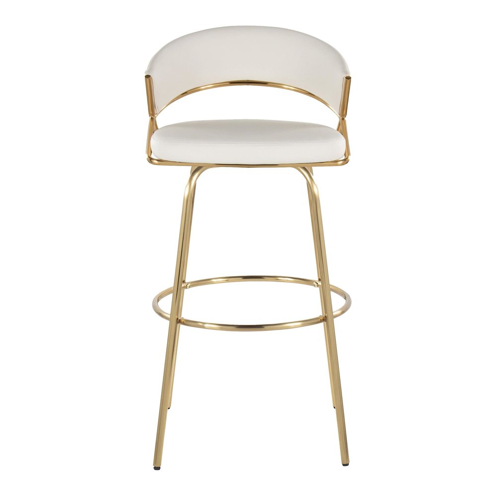 Jie 30" Fixed-Height Barstool - Set of 2. Picture 6