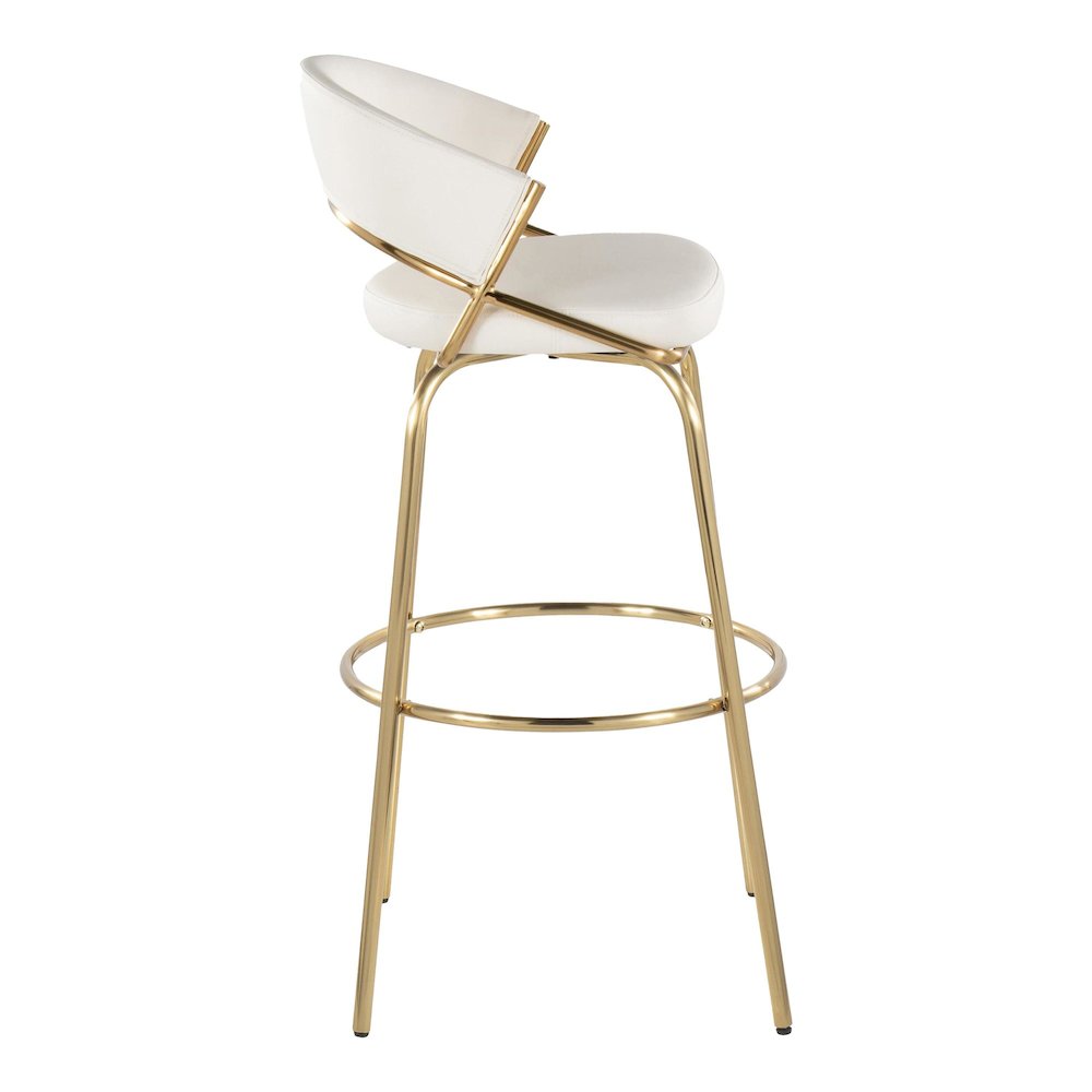 Jie 30" Fixed-Height Barstool - Set of 2. Picture 3