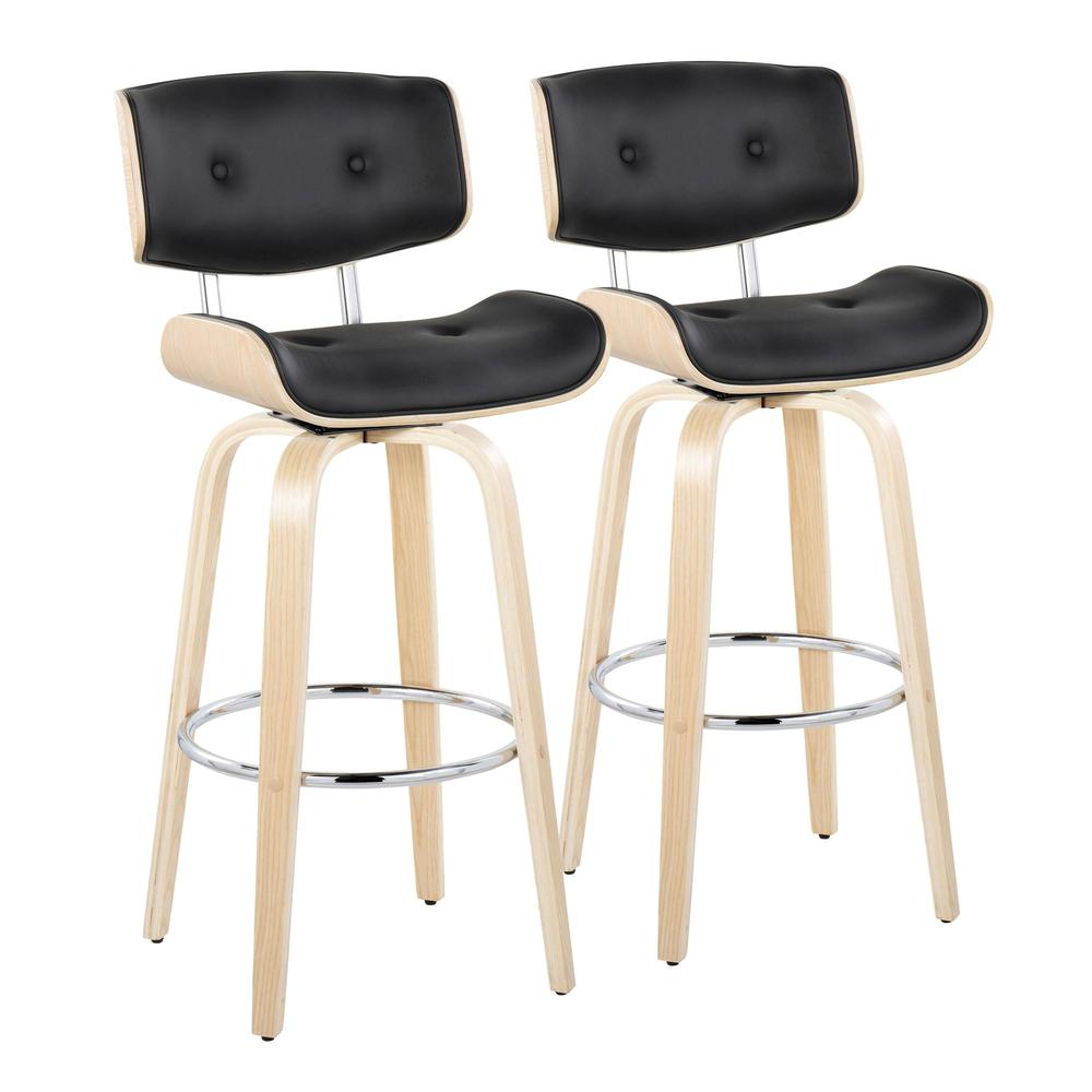 Lombardi 30" Fixed-Height Barstool - Set of 2. Picture 1