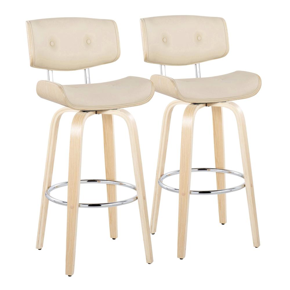 Lombardi 30" Fixed-Height Barstool - Set of 2. Picture 1