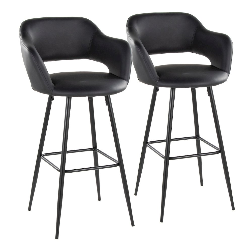 Margarite 30" Fixed-Height Barstool - Set of 2. Picture 1