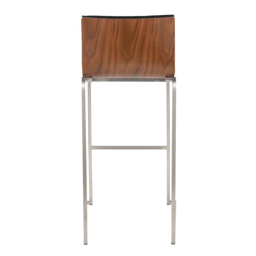 Silver Mason Mara 30" Fixed-Height Barstool - Set of 2. Picture 5