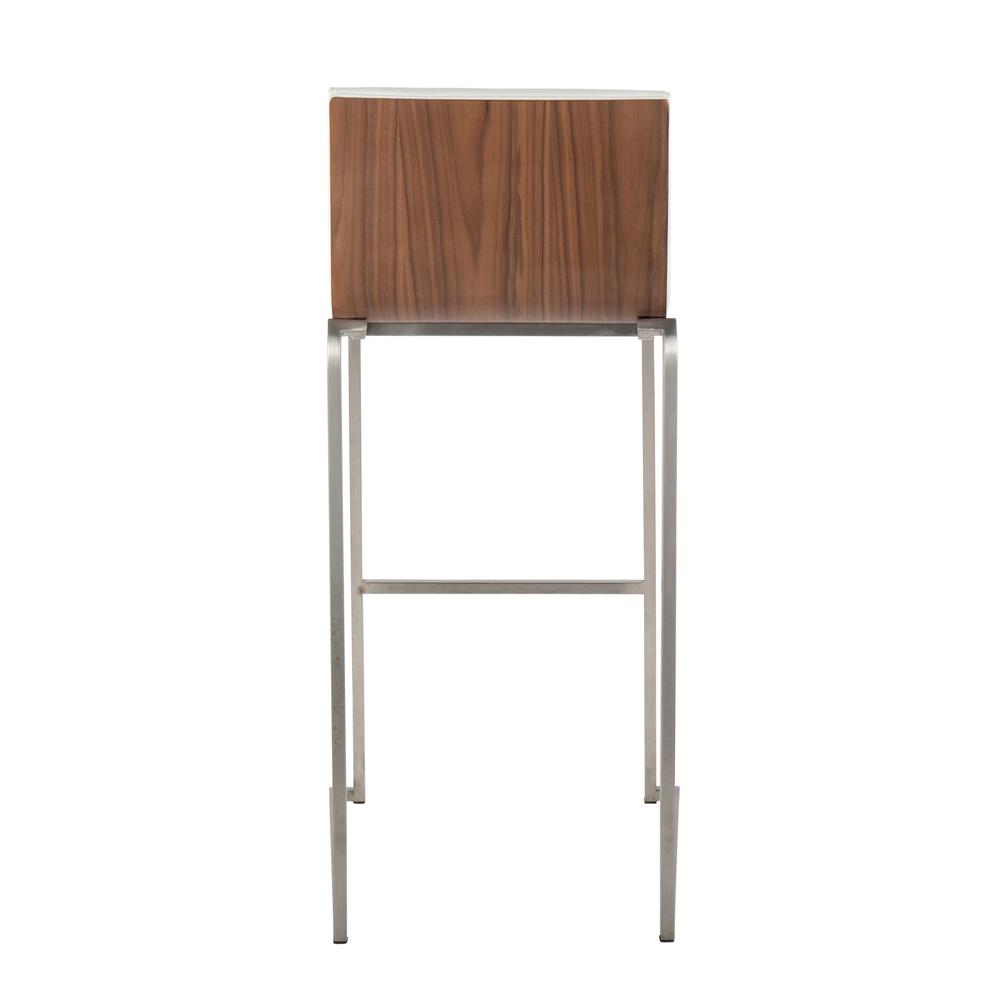White Mason Mara 30" Fixed-Height Barstool - Set of 2. Picture 5