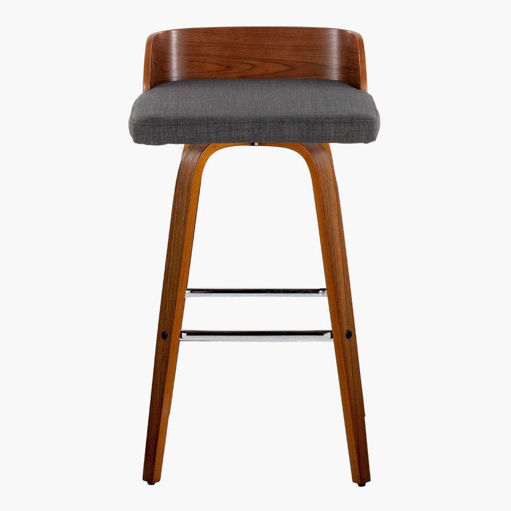 Grey Maya 30" Fixed-Height Barstool - Set of 2. Picture 6