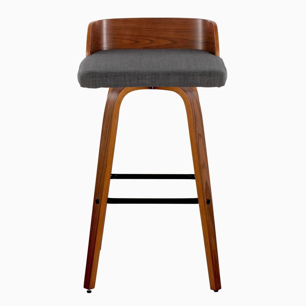 Grey Maya 30" Fixed-Height Barstool - Set of 2. Picture 6