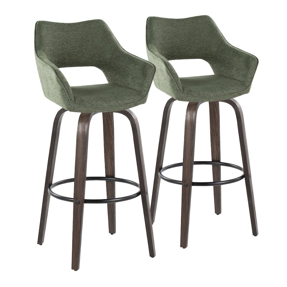 Mustang 30" Fixed-Height Barstool - Set of 2. Picture 1