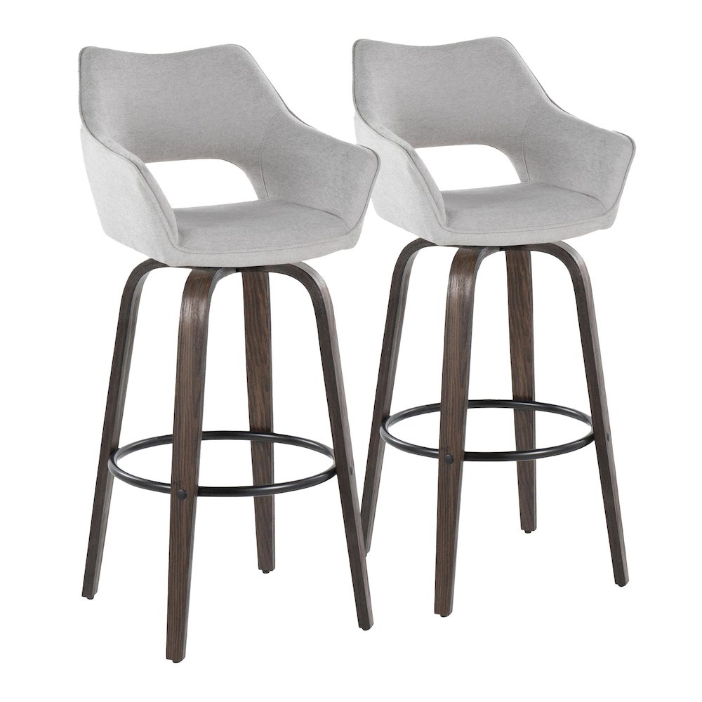 Mustang 30" Fixed-Height Barstool - Set of 2. Picture 1