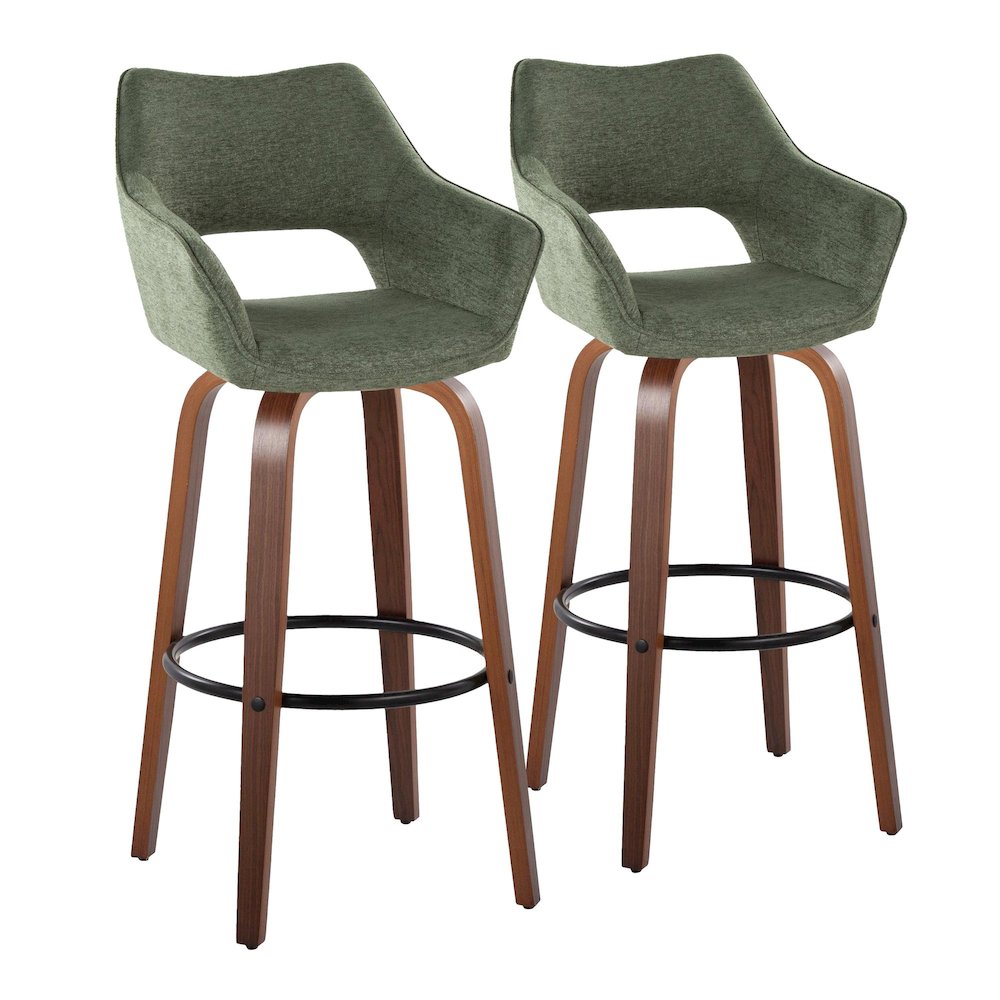 Mustang 30" Fixed-Height Barstool - Set of 2. Picture 1