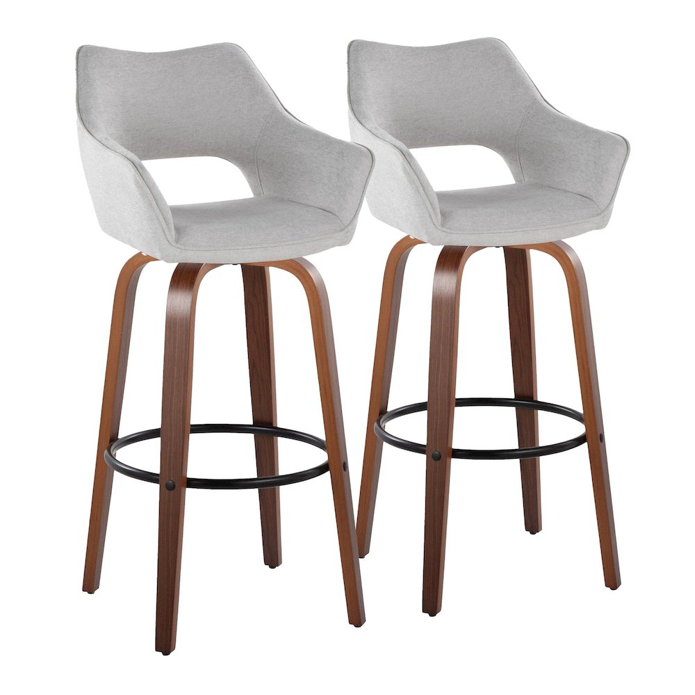 Mustang 30" Fixed-Height Barstool - Set of 2. Picture 1