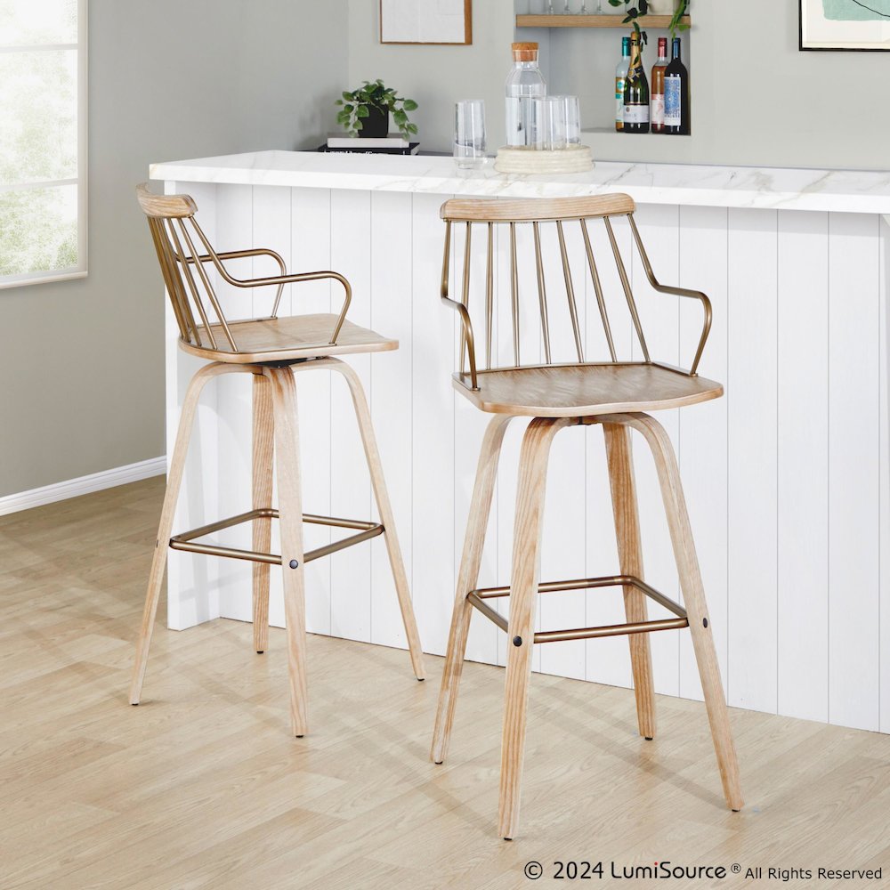 Preston 30" Fixed-Height Barstool. Picture 9